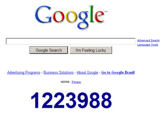 google-ano-novo Contador do Google para 2010