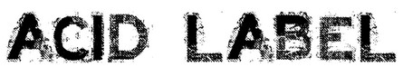 acid label acid label
