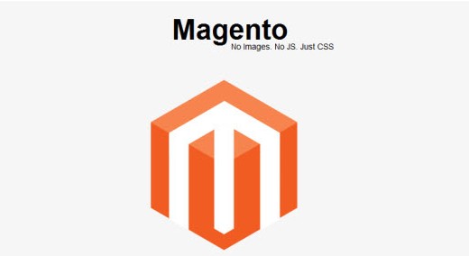Exemplo logo Magento com CSS3 Exemplo logo Magento com CSS3