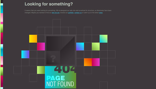 Páginas de erro 404 criativas