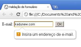 Validaçao email