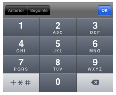 Exemplo input tel no iphone
