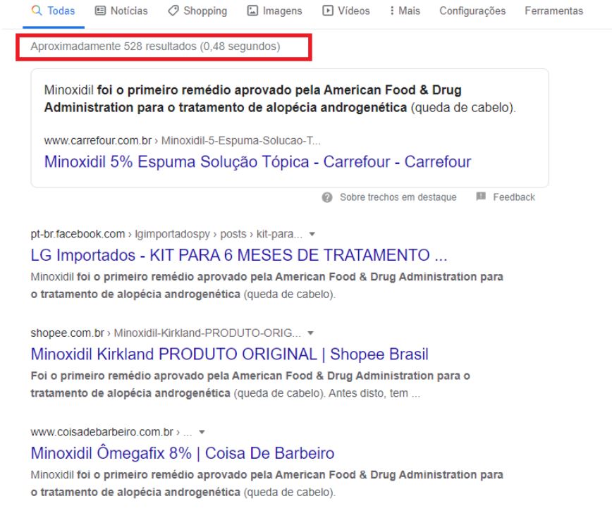 Pesquisa por conteúdo duplicado no Google